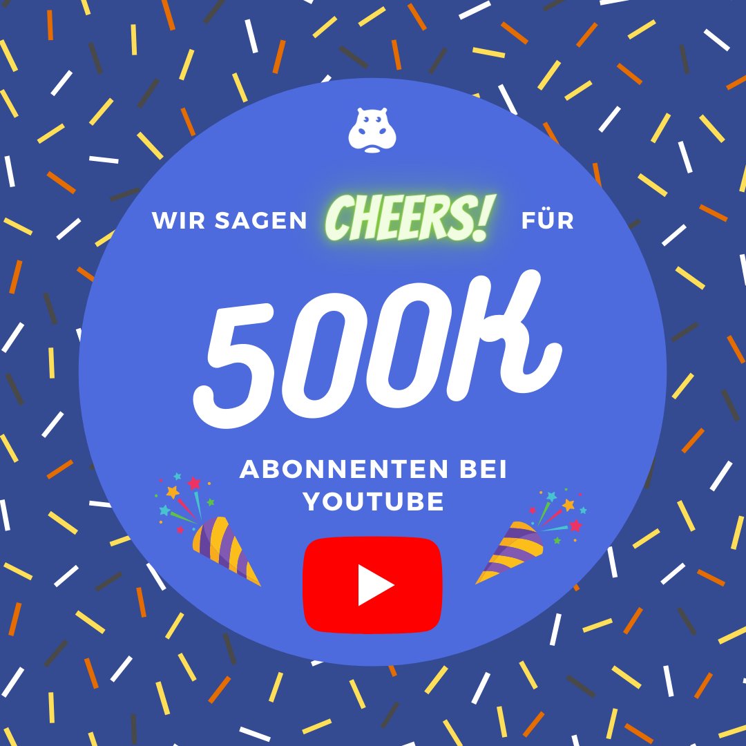 Wir hätten uns vor 4 1/2 Jahren niemals erträumt, dass unsere ersten Gehversuche auf YouTube irgendwann mal eine so große Community hervorheben würden. Einen Riesendank geht an euch - unsere Community 🥳

ps: P.S. Zum YouTube-Kanal geht es hier: lnkd.in/d-ZFeSj
