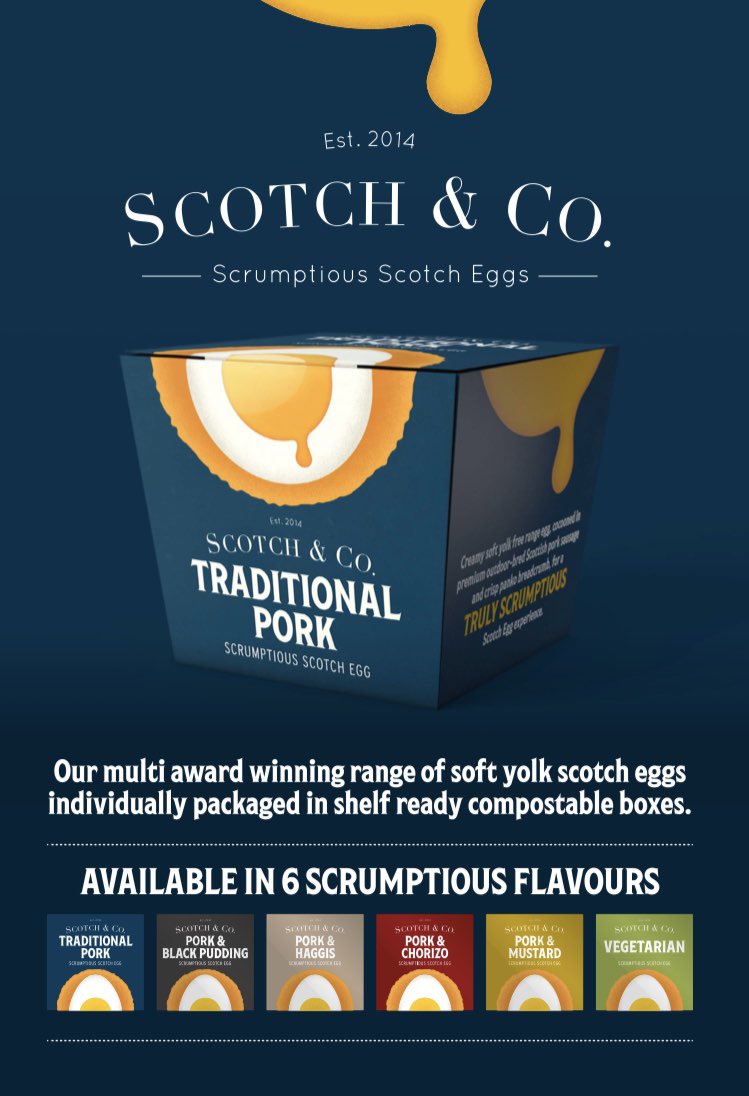 Exciting Monday news! 

Individually boxed scrumptious scotch eggs from <a href="/ScotchandCoUK/">Scotch eggs</a> Available in 6 different varieties, plus a mixed case option 🙌🏼

Available to order right now! 

thecressco.co.uk/catalogue/resu…