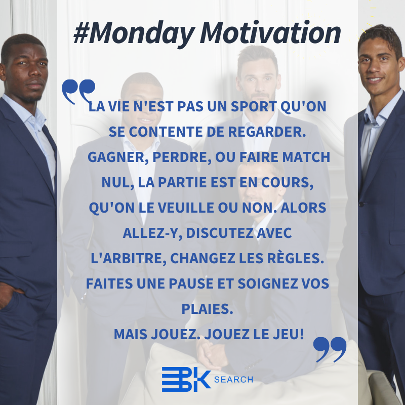 SearchBk's tweet photo. Excellente semaine!

#GrowthMindset #teamplayer #MondayMotivation #Mondaythoughts #staffing #recrutement https://t.co/4EiYCEitDu