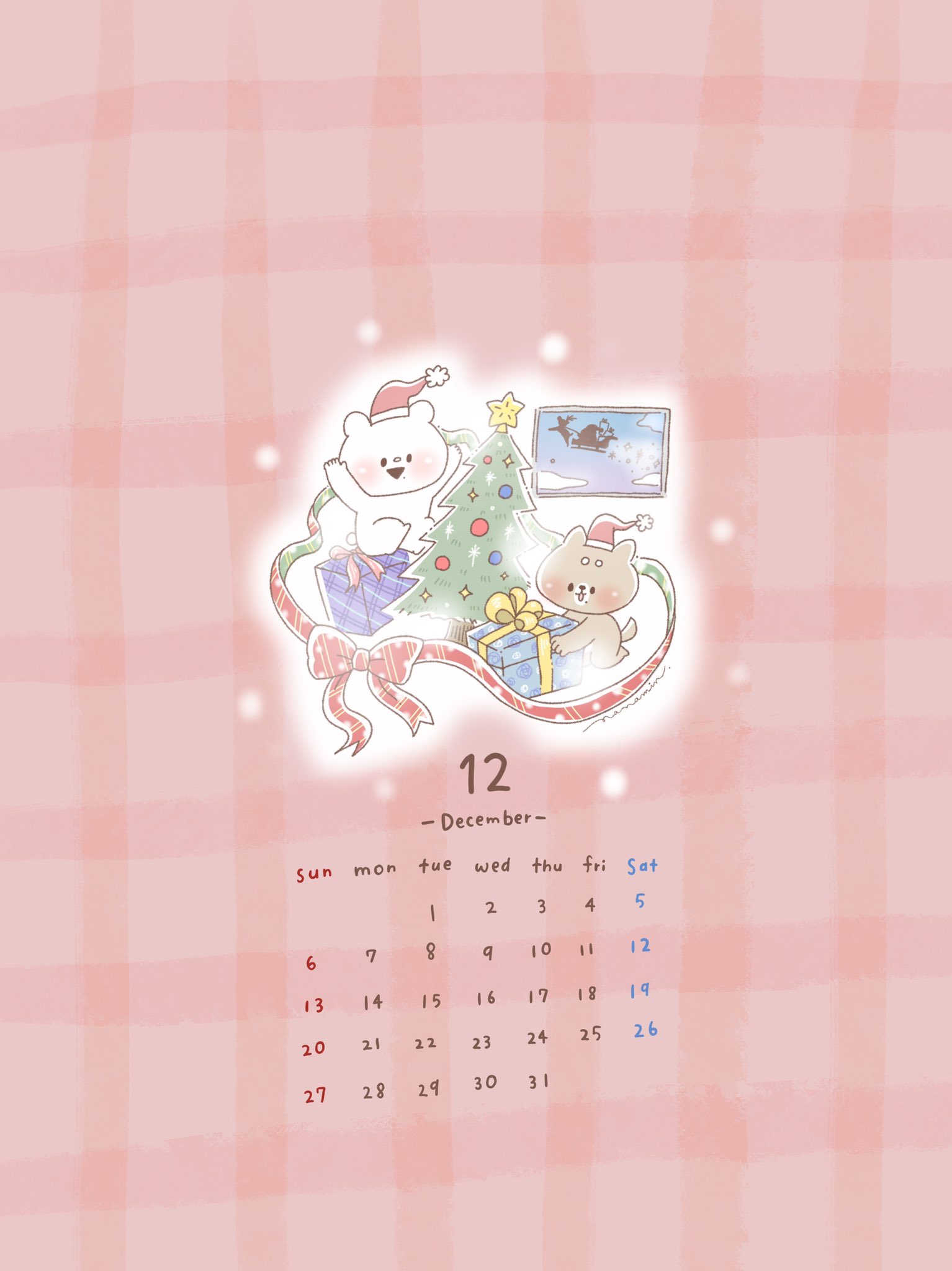 しろくまななみん 2 18 新刊出たよ 12月のカレンダー配布 たくさんのプレゼントを開けるおふたりさん 何が届いたのかな ご使用の際はいいね Rt リプライ いずれかの反応をいただけると嬉しいです しろくまななみんちゃんねる