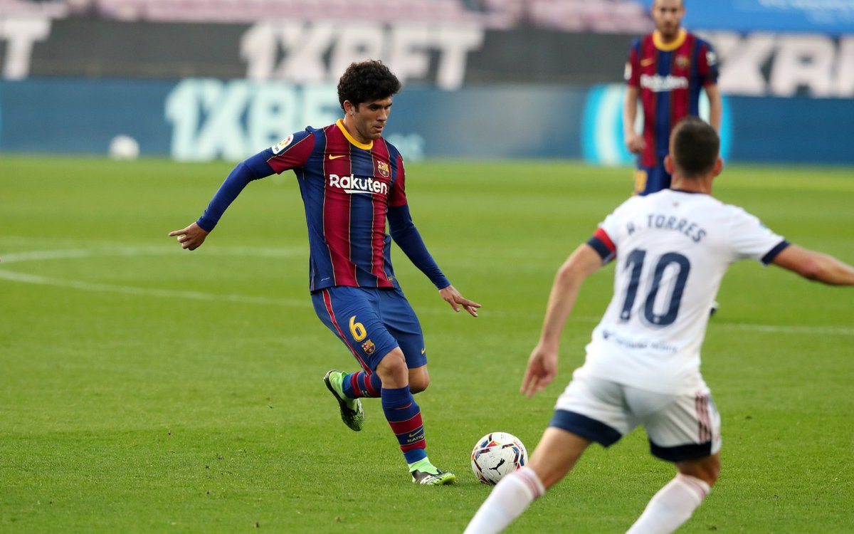 🧠  @Carlesale10 :
🦶 パス数136 
☑️ 成功数134 
💙❤️ #MadeInLaMasia #マシア育ち