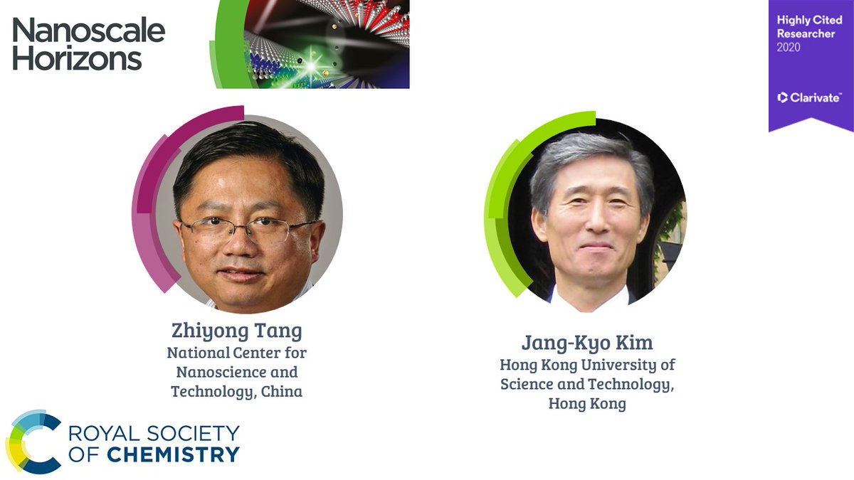 Two of our Nanoscale Horizons board members were listed in the @clarivate Highly Cited Researchers List for 2020!  Please join us in congratulating them 🎉

See the full list 👉 recognition.webofscience.com/awards/highly-…