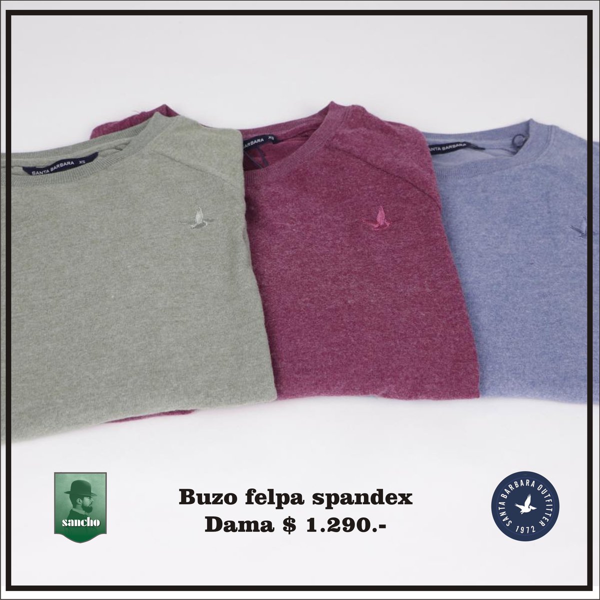 Sanchocentro's tweet photo. Nuevos buzos spandex de dama a $ 1.290.- 🤩
#santabarbara 
#sancho 
#másopciones 
#verano2020 
#quedateencasa 
Wassap 092443789
Consulta talles y colores! https://t.co/u4NZW8V5Ho