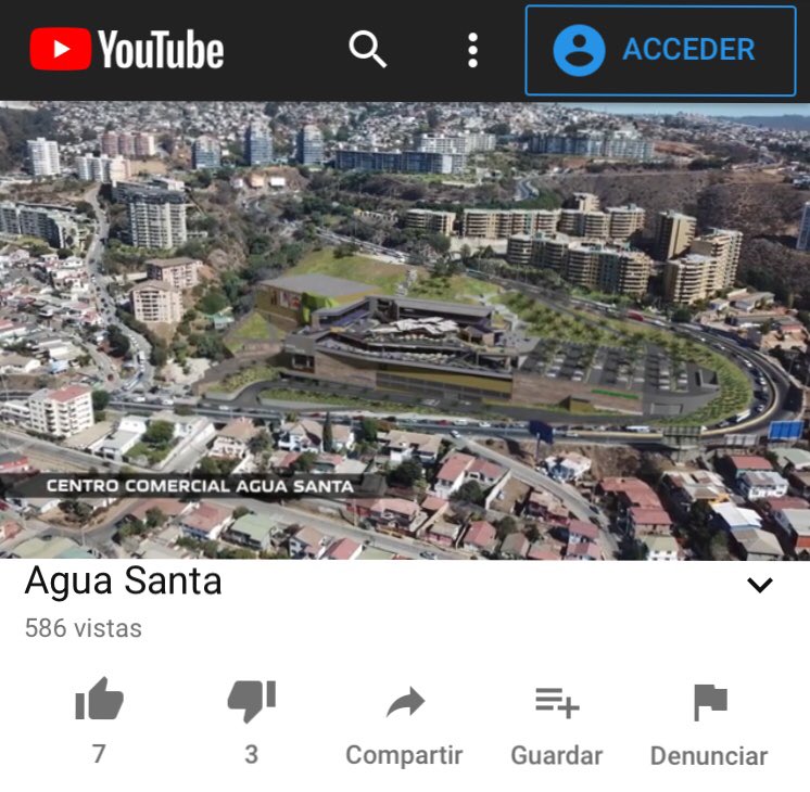 patocerdaciudad's tweet photo. #Problemadeciudad. Srs. Muni de @vinadelmar y @secplavina Hay una animación digital en YouTube sobre un proyecto de “centro comercial” en Agua Santa de la #inmobiliaria Brick. Que nivel de avance tiene esto y en que momento pensaban contarnos? @vinadenuncia https://t.co/EmOQzr3GHc