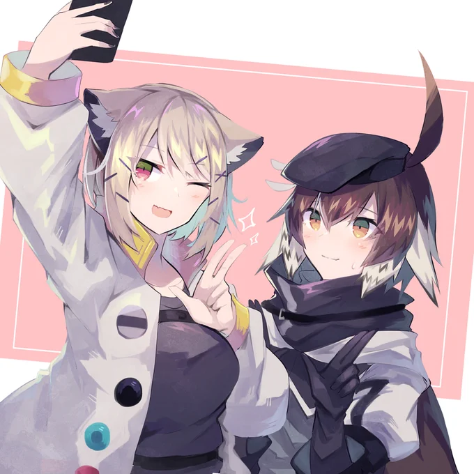 一緒に自撮り??
#アークナイツ #明日方舟  #Arknights 