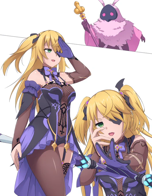 文字なしと腋毛なし差分 
