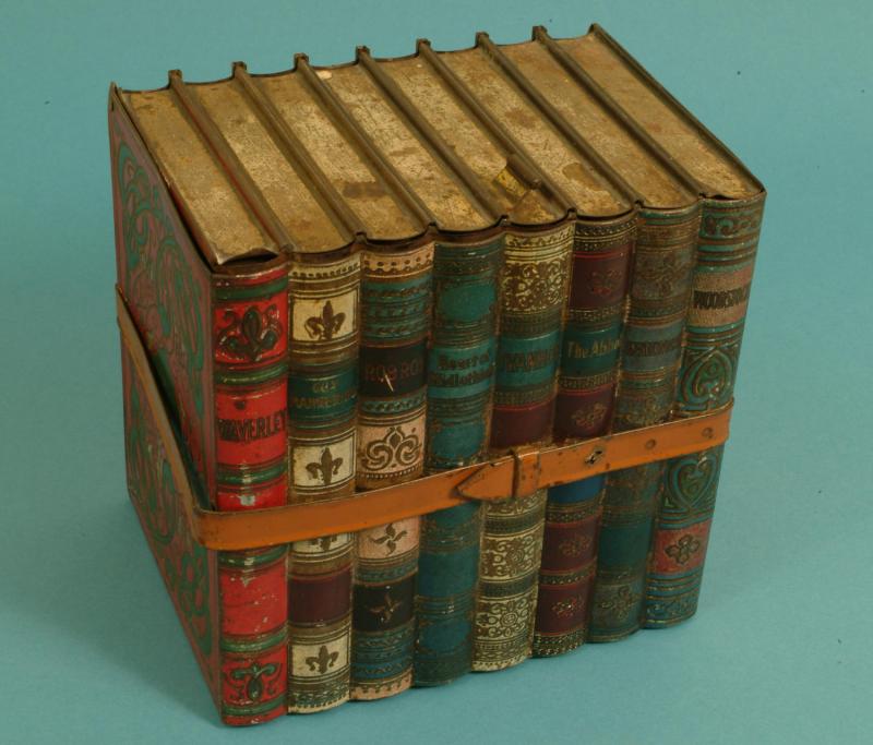 Sometimes you just wanna sit down with a book and a biscuit, and sometimes you just wanna sit down and eat biscuits out of the said book.Many of the tins, like this one from 1903, were high concept. It was an artform! It wasn't just a means of packaging.