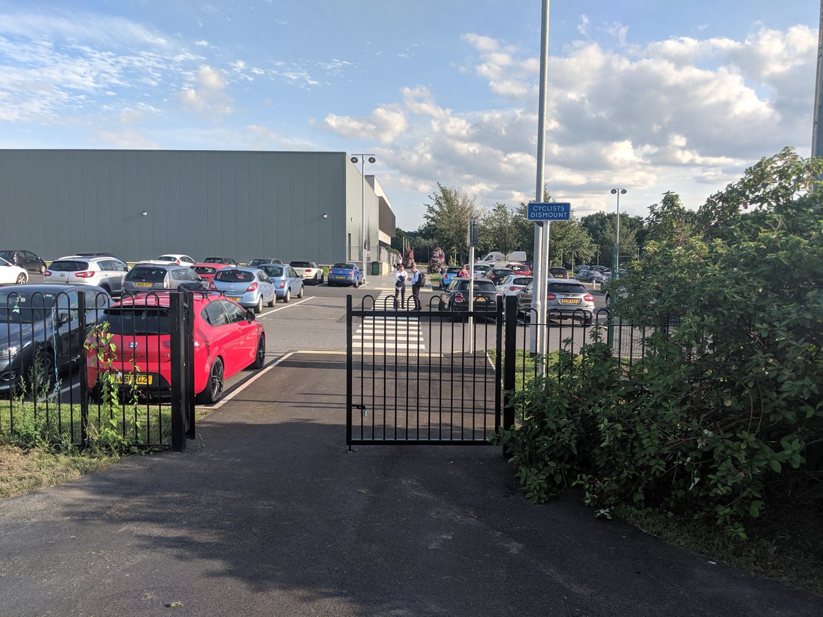 Perhaps the one past Rushcliffe Arena (Council Offices & Leisure Centre). Not too bad, but the "Cyclists Dismount" at the entrance to the Arena disqualifies it.