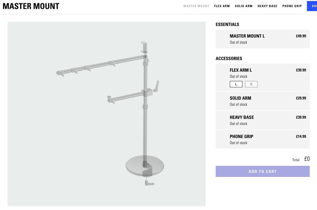Hi <a href="/elgato/">Elgato</a> What's happening with the Master Mount S ? Can't find it anywhere and your site isn't even saying it's Out of Stock now, it's just not listed😢 Really need one🙏 
Thank you 😀