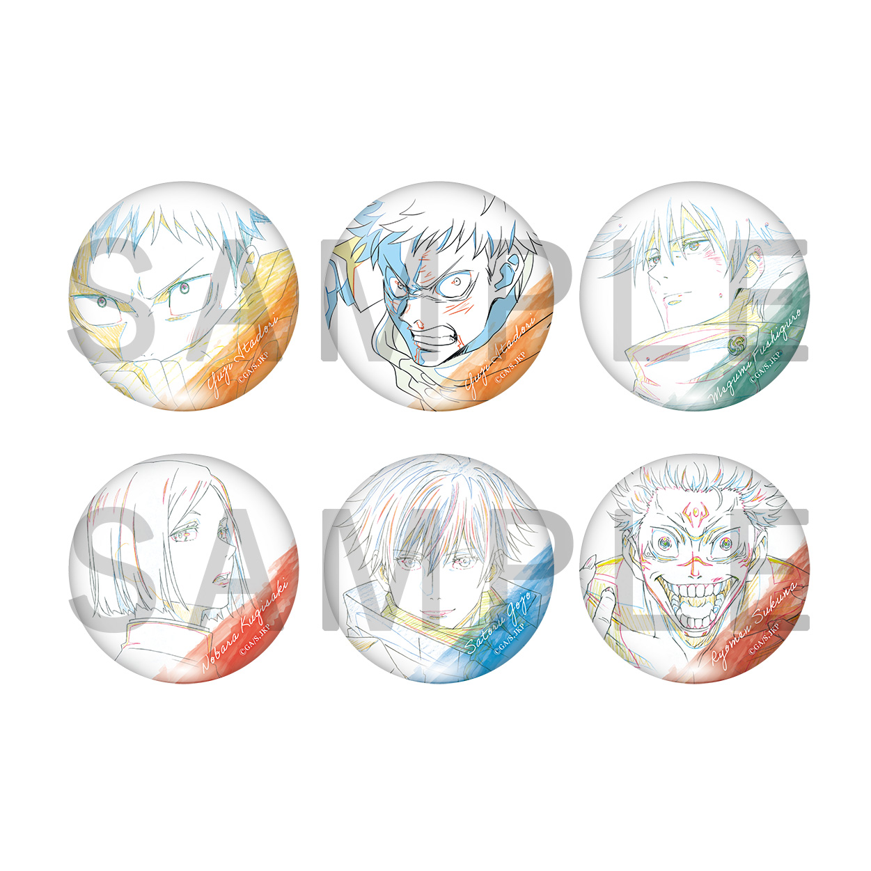 MAPPA SHOWCASE 五条悟 アクリルキーホルダー 缶バッジ 呪術廻戦 缶