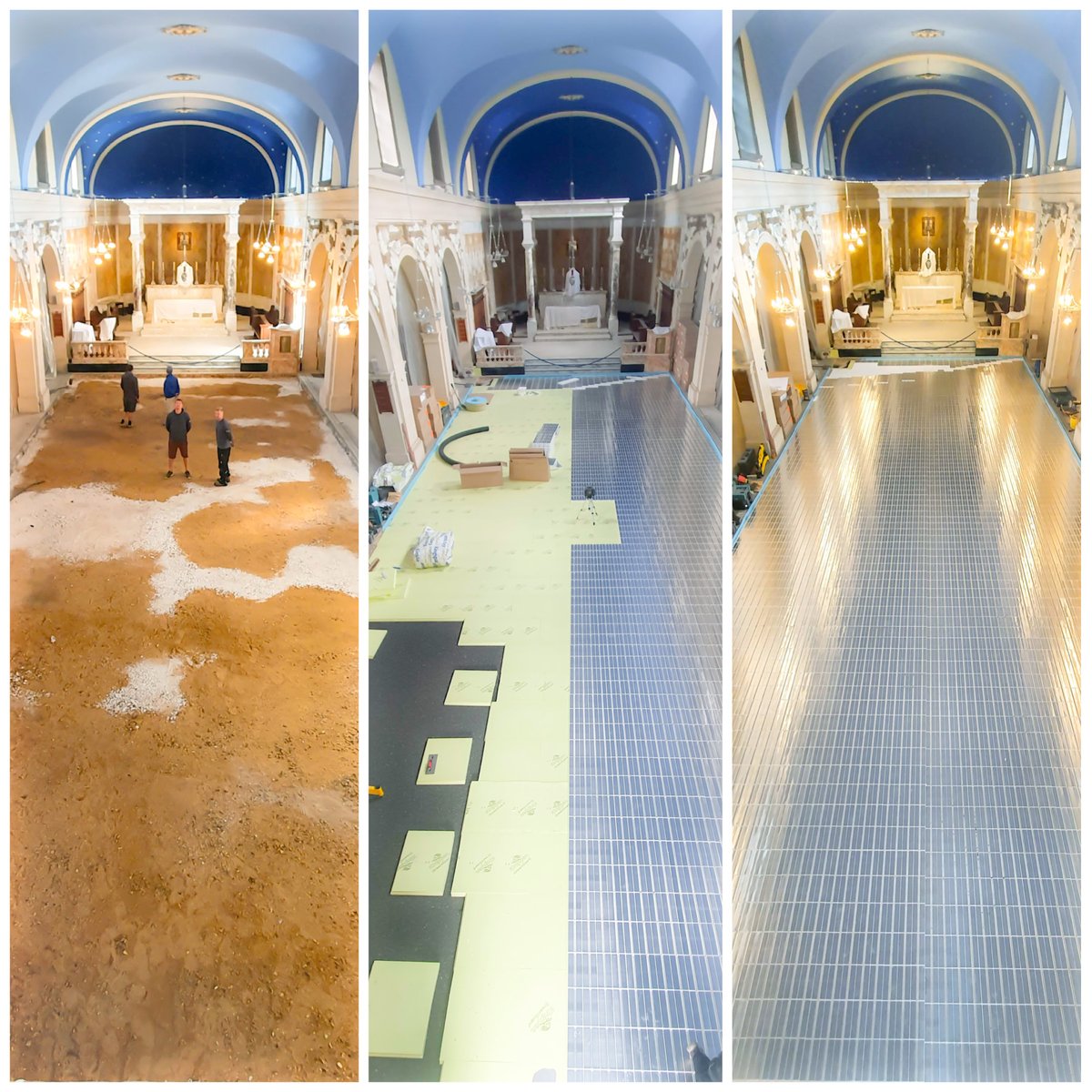 JupiterUFH's tweet photo. St Joseph’s Church, Bishops Stortford
One very happy church! ‘We never realised how cold our church was until we had the JUPITER Underfloor Heating System installed’ Fr Peter Harris

#airsource #mastertherm #warmchurch #churchestrust #spab #ihbc https://t.co/hDXvJGYYr5