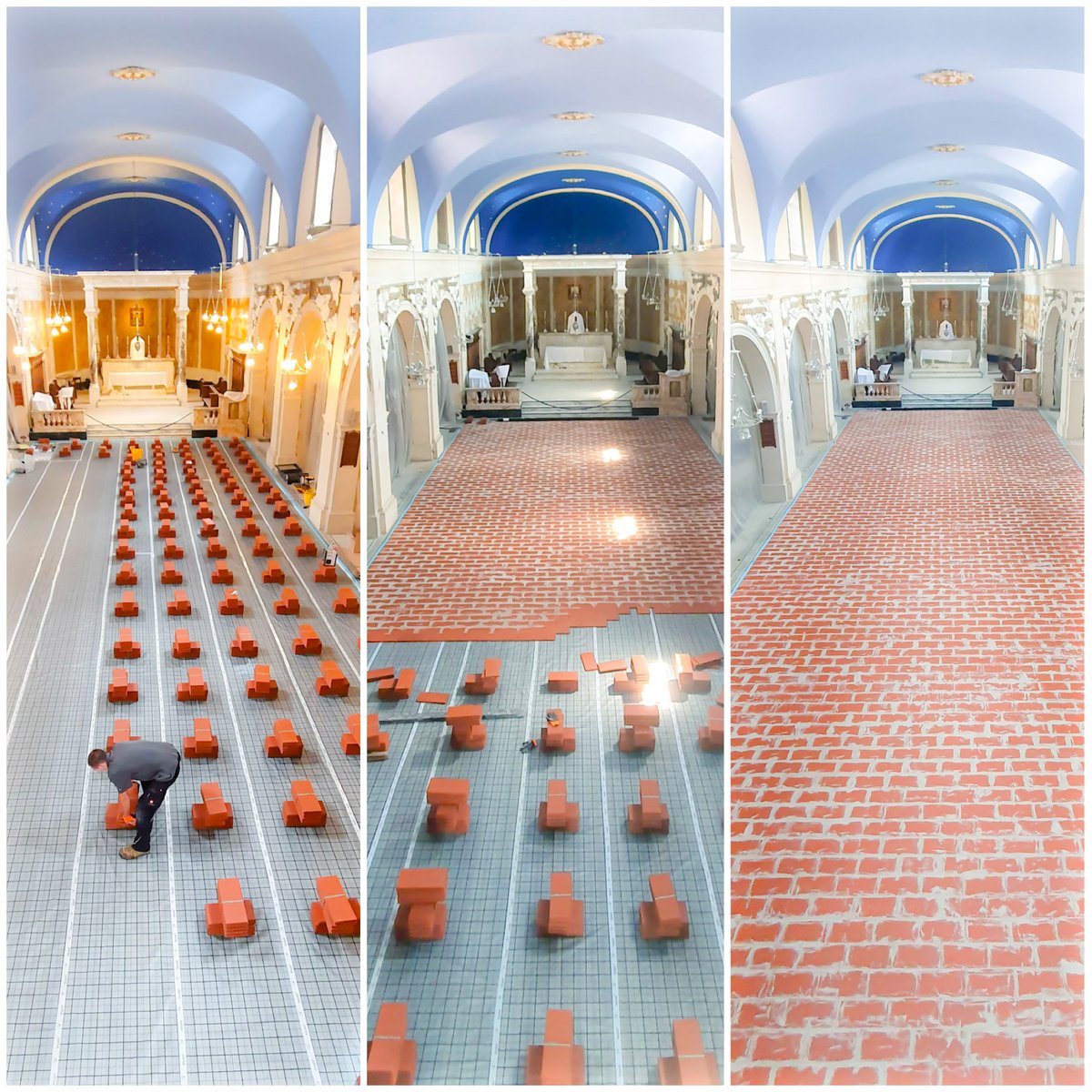 JupiterUFH's tweet photo. St Joseph’s Church, Bishops Stortford
One very happy church! ‘We never realised how cold our church was until we had the JUPITER Underfloor Heating System installed’ Fr Peter Harris

#airsource #mastertherm #warmchurch #churchestrust #spab #ihbc https://t.co/hDXvJGYYr5