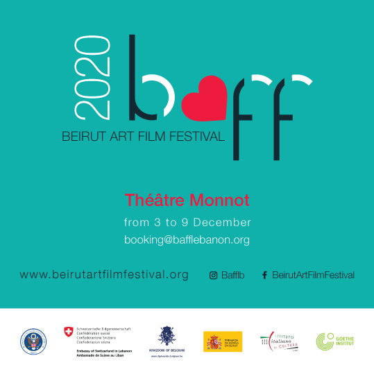 EmbEspanaLibano's tweet photo. No te pierdas el Beirut Art Film Festival 2020 #BAFF2020.
📅 Del 3 al 9 de diciembre.
📍 Teatro Monnot, Beirut.
ℹ️ Más info y programación: https://t.co/ZW7HhLFkg7 https://t.co/hq1acZDuiq