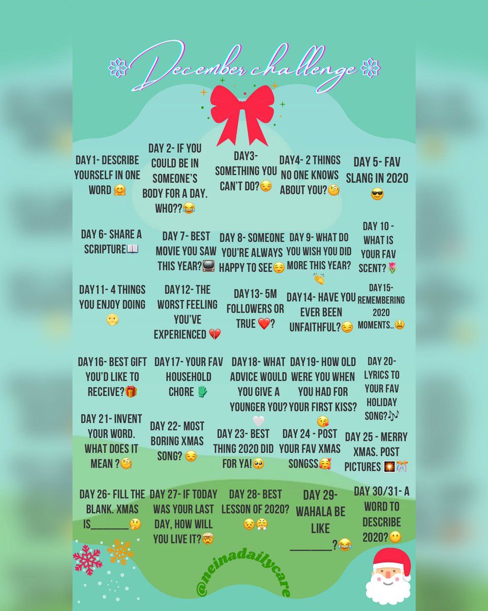 neinadailycare's tweet image. This will be the last challenge I’ll ever do. Y’all should gladly join this as we are in the celebration season ❤️. #DettyDecember #neinadailycare #decemberchallange