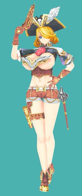 【告知】新作3Dアバターできました!!近々試着会したいと思います!

キャプテン アンフィトリテちゃん!

△5516、1KテクスチャのQUEST対応モデル!
しかし、アバター3.0の機能で、銃と剣を出し入れできます!

#VRChat 