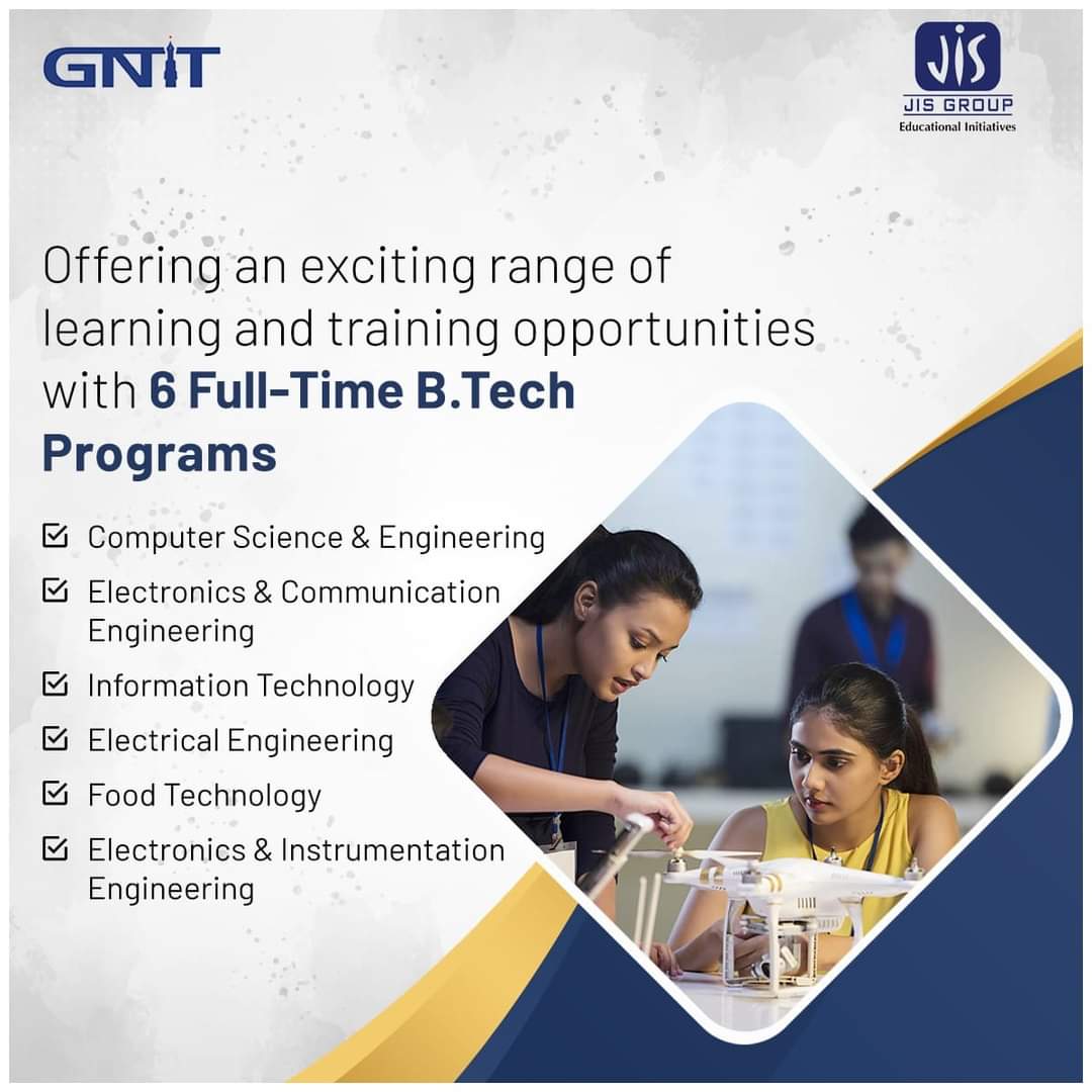 gnitsodepur's tweet photo. At #GNiT, we offer https://t.co/CrUCGqiFJh programs in varied subjects allowing you to choose and follow your passion!
Click here to know about our courses- https://t.co/n9UewMJocY
#BTechPrograms #LifeAtGNIT #CoursesAtGNiT
#GuruNanakInstituteofTechnology #JisGroup #JISHumara https://t.co/E5WKcqSuDN