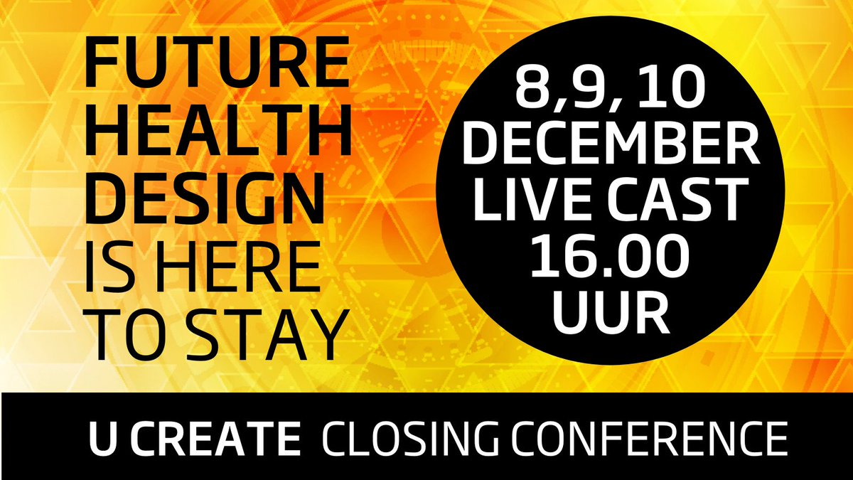 Connecting Innovation, Knowledge &amp; Talents.
Team U CREATE neemt met drie thema uitzendingen feestelijk afscheid van iedereen, waarmee zij sinds 2015 intensief en met veel plezier hebben vormgegeven aan de toekomst van zorg en welzijn. Kijk je ook? bit.ly/3g1vgLT