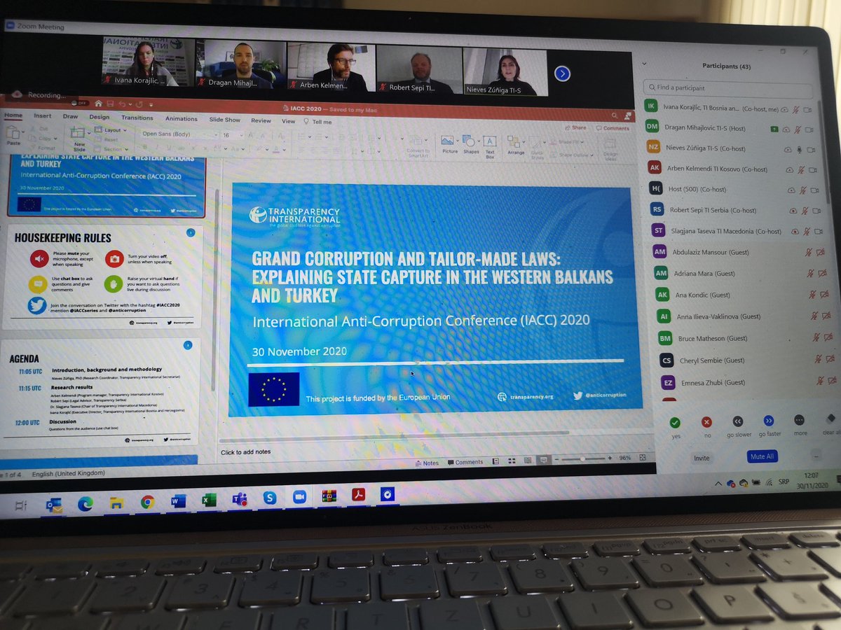 ivaaanaaa's tweet photo. Honoured to speak at International Anti-Corruption Conference about the state capture and grand corruption in the Western Balkans.
#IACC2020 @anticorruption https://t.co/VTKETWpiPp
