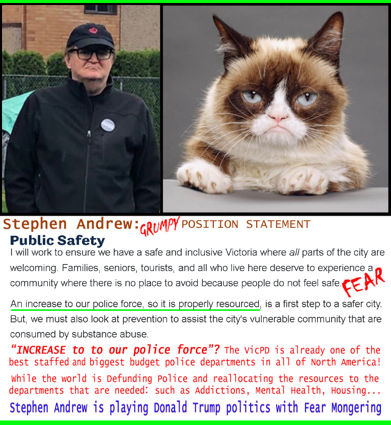 420PhotoCrook's tweet photo. Victoria Municipal By-Election: December 12, 2020
Top Pick: @StefanieHardman; member of great team
Grumpy Pick: Stephen Andrew; read cue cards on TV
#EvilAndrew #AdamHurling #BootlickerBodi
@self_govern4us @SarahPottsH @deardubow @TogetherVic #Housing #SafeSupply #UBI https://t.co/VOojz3PbOc