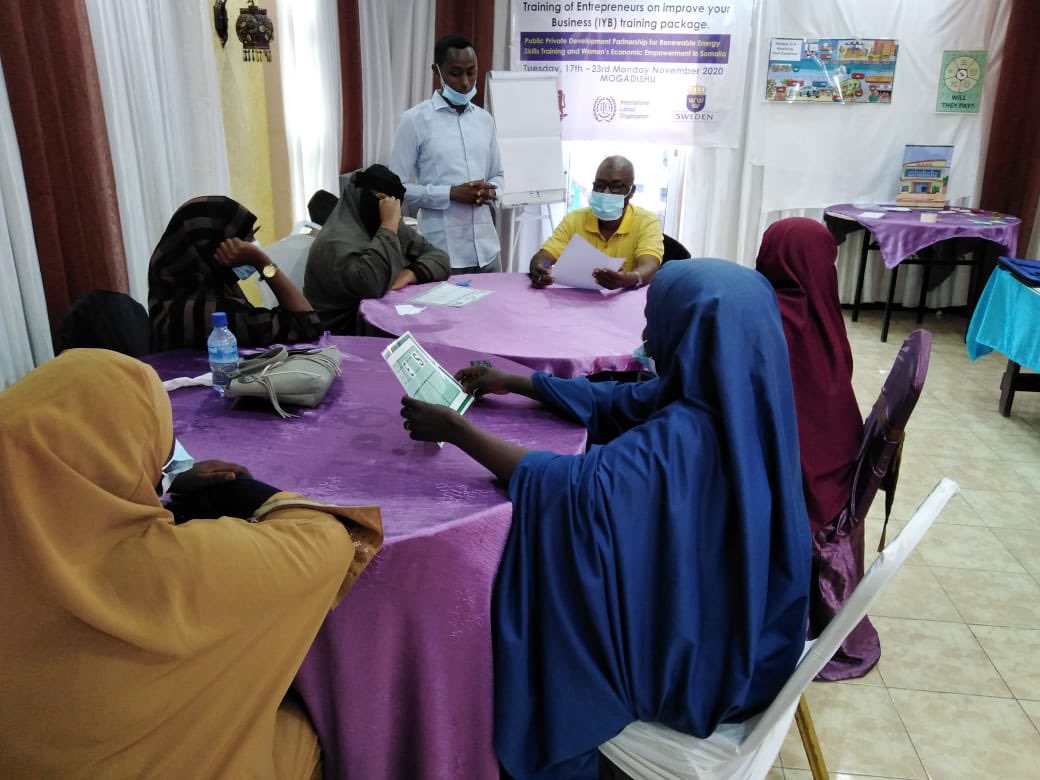 Congratulations to all 78 growth-oriented women entrepreneurs (and some men as well) in #Mogadishu #Somalia who successfully completed their #SIYB training this month! They are now more equipped to manage and grow their businesses! 
<a href="/ILOSomalia/">ILO Somalia</a> <a href="/SwedeninSomalia/">Sweden in Somalia</a>