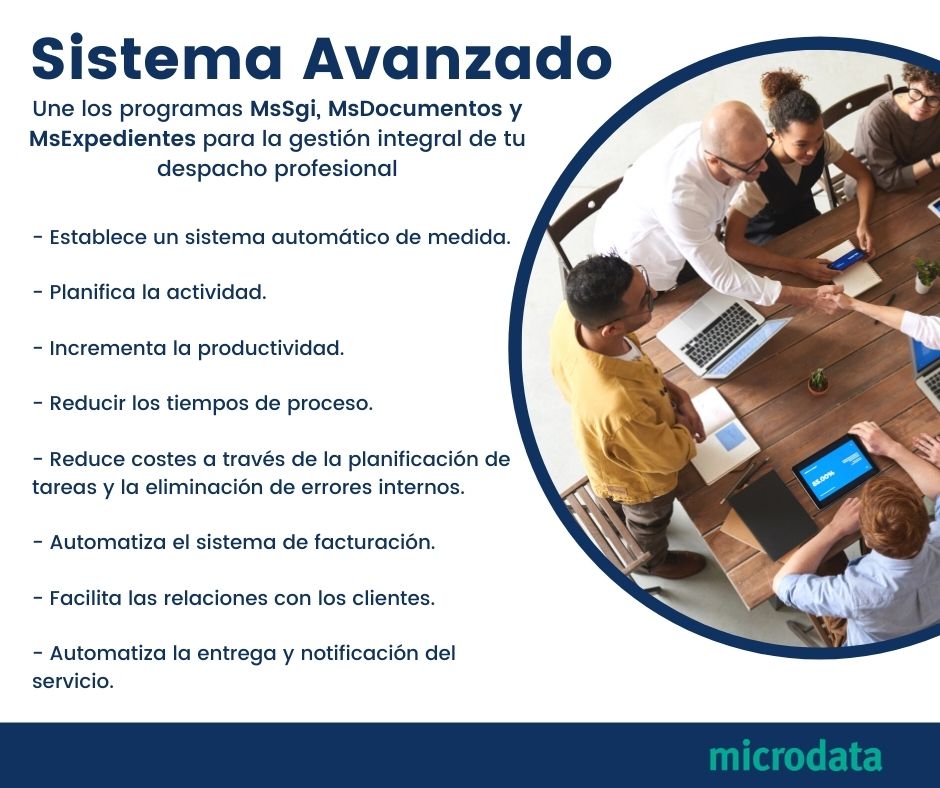 microdata_blog's tweet image. Nuestro programa de Sistema Avanzado incluye los programas MsSgi, MsDocumentos y MsExpedientes para la gestión integral de tu despacho profesional. 
La puesta en marcha de tu despacho profesional nunca había sido tan fácil.
#MsGest #Microdata #softwarelaboral #softwareempresas