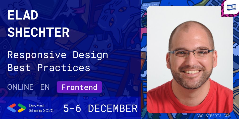 GDGNsk's tweet photo. @eladsc will show you things you couldn't imagine how to work correctly and what is the best way to organize your responsive design styles. Join us at https://t.co/V7feok1geK https://t.co/KuNPTy5Uvf