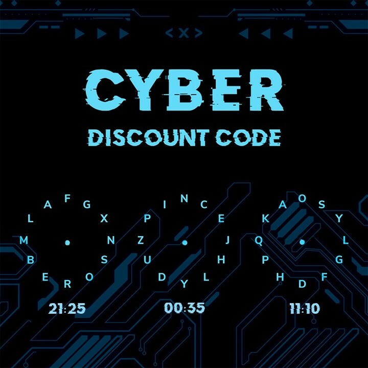 KeyEnigma's tweet image. 🙈Can you solve the Cyber Monday discount code?🕵️‍♀️
_
🙈¿Puedes resolver nuestro codigo de descuento para Cyber Monday?🕵️‍♀️
#cybermonday2020 #keyenigma #keyenigmahackforward #enigmapuzzle #minipuzzle #escaperoom #escaperromexperience instagr.am/p/CINreWuqlYT/