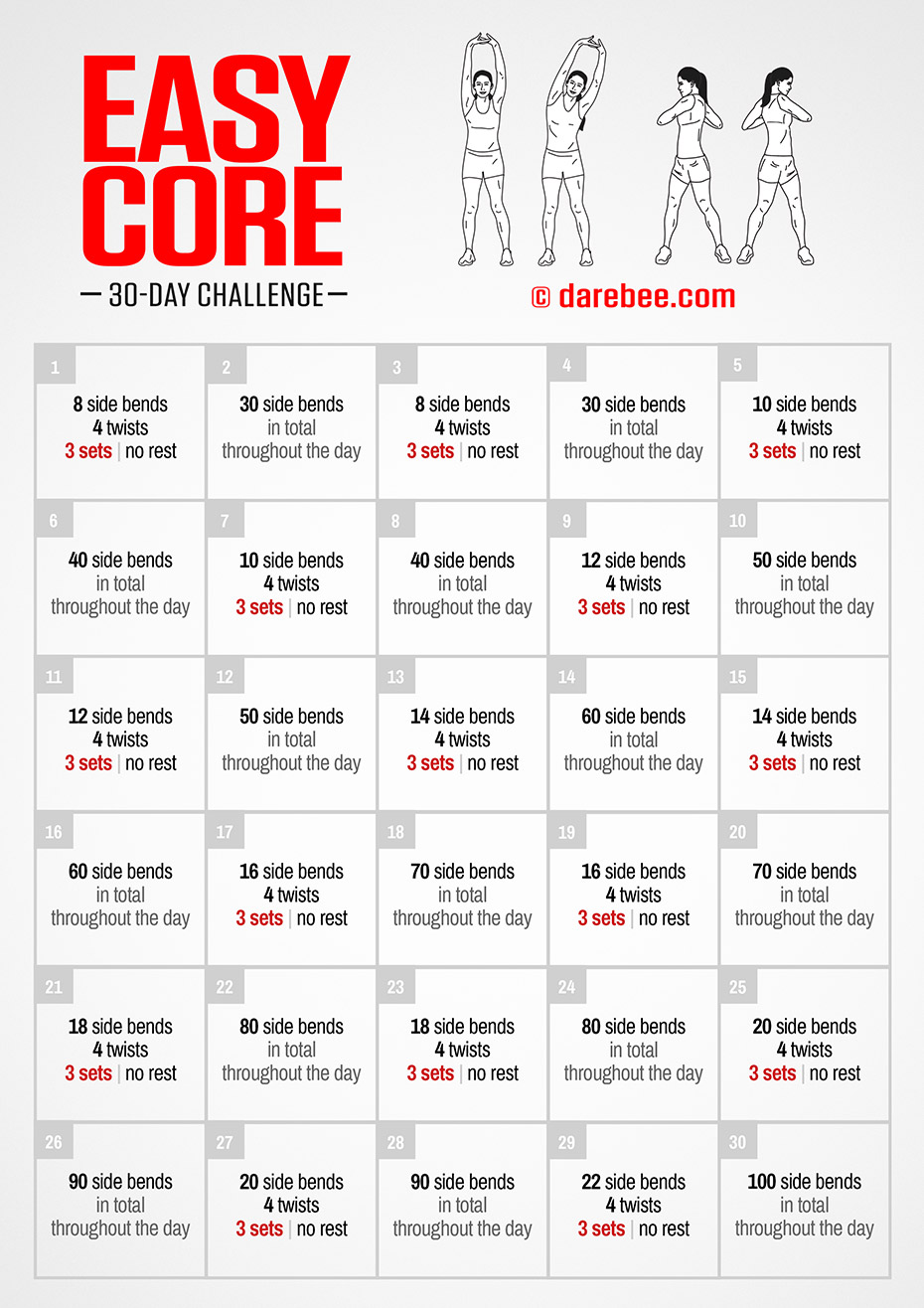 Easy 30 hot sale day ab challenge