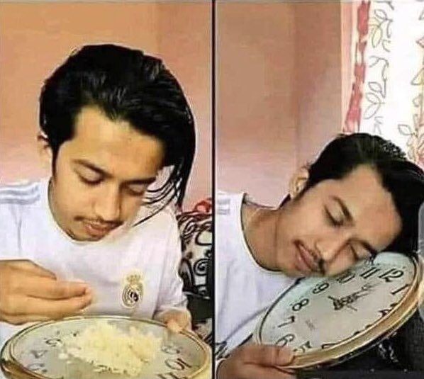 lokipalauri's tweet image. #Nibbas &amp;amp; #Nibbis Conversations aur uske side effects. 

Babu Time pe Khana Aur time pe sona !!
Le Babu !!😅👏🏼
#WA