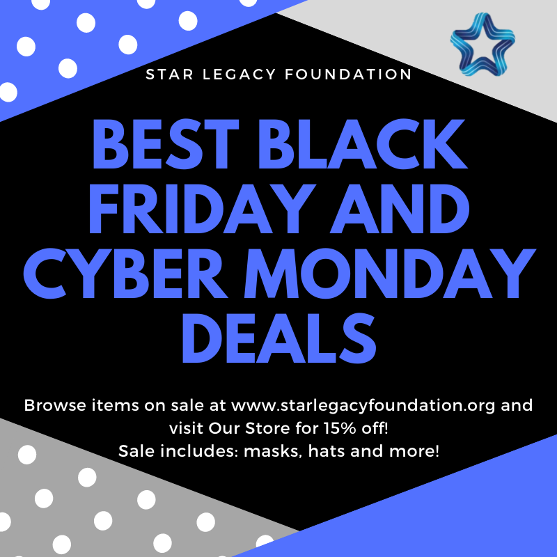 starlegacyfdn's tweet photo. It is Cyber Monday!  Get these hot Star Legacy items for your loved ones.  https://t.co/C46GVDXP3M

#starlegacyfoundation #letsnotbestill #neverbestill #neverstill https://t.co/dkZtAomL6B