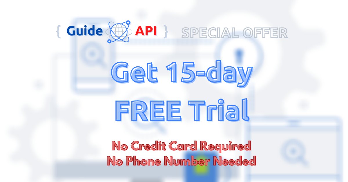 Guide_API's tweet image. For everyone who wants to try the magic #API tool, we have a 15-day #freetrial!
No credit card required, no phone needed needed 😎
Enjoy: app.guideapi.com