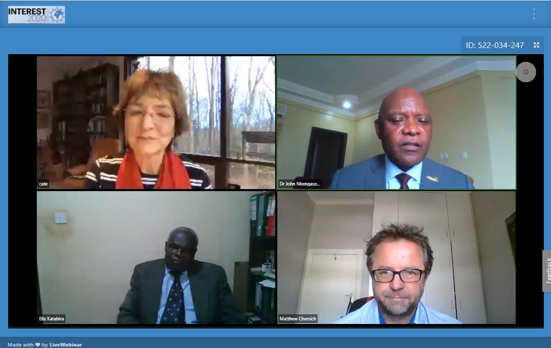 INTERESTconf's tweet photo. #Engage with our #experts! Ask questions and join the Q&A with Prof. Catherine Hankins @HankinsCanfemme, Dr. John Nkengasong @JNkengasong, Prof. Matthew Chersich and Prof. Elly Katabira. #virtualINTEREST has just begun. Join us by signing up at https://t.co/fNnKqdrcbG https://t.co/UlxLQVpi4Q