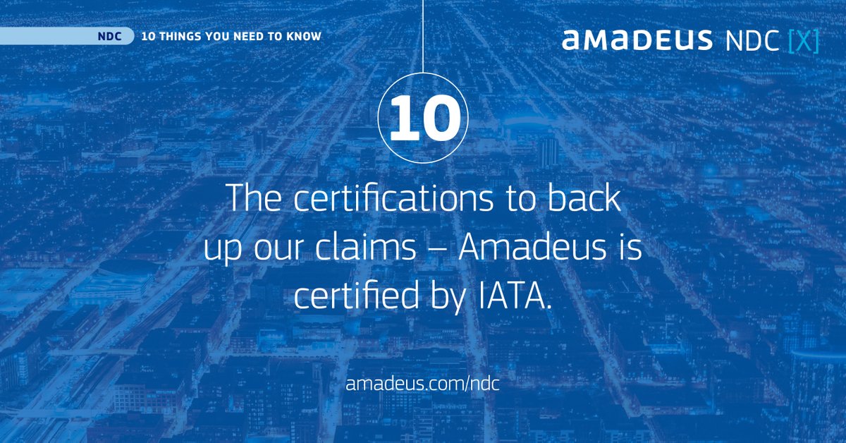 Amadeus launched its NDC [X] program in early 2018 and now has approximately 50 active partners. Find out everything you need to know about #NDC and Amadeus' NDC [X] program: amadeus.com/en/insights/bl… #Airlines #TravelAgencies