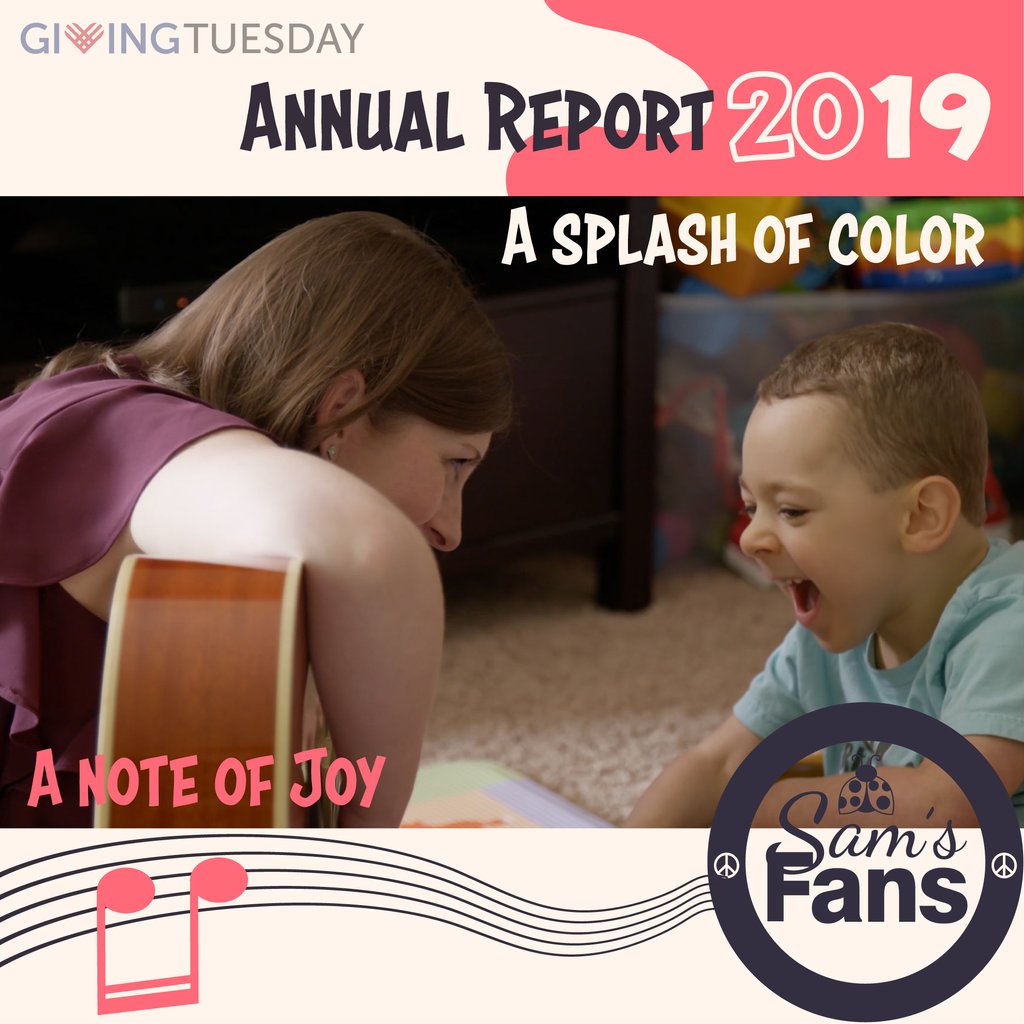Tomorrow is #GivingTuesday! This year #GT is coinciding with the sharing of our 2019 Annual Report so we decided that we will be #GivingThanks this #GivingTuesday! Starting tomorrow we will highlight the ways in which you supported music and art therapy in 2019. Stay tuned!