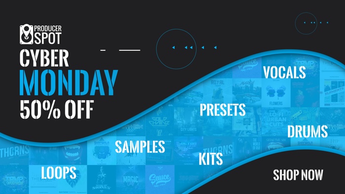 ProducerSpot's tweet image. After Black Friday comes Cyber Monday! Most deals are still available, but don't wait too long since many of them will expire within the next hours! producerspot.com/cyber-monday via @ProducerSpot #beats #trapbeats #musicloops #hiphopsamples #vinylsamples #musicproducers