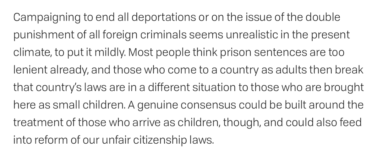 Here’s my take on campaigning against deportation. There’s real scope (and need!) for reform but campaigning against *all* deportation is unrealistic.  https://www.freemovement.org.uk/new-unofficial-policy-on-deporting-jamaicans-who-arrived-as-children-reported/