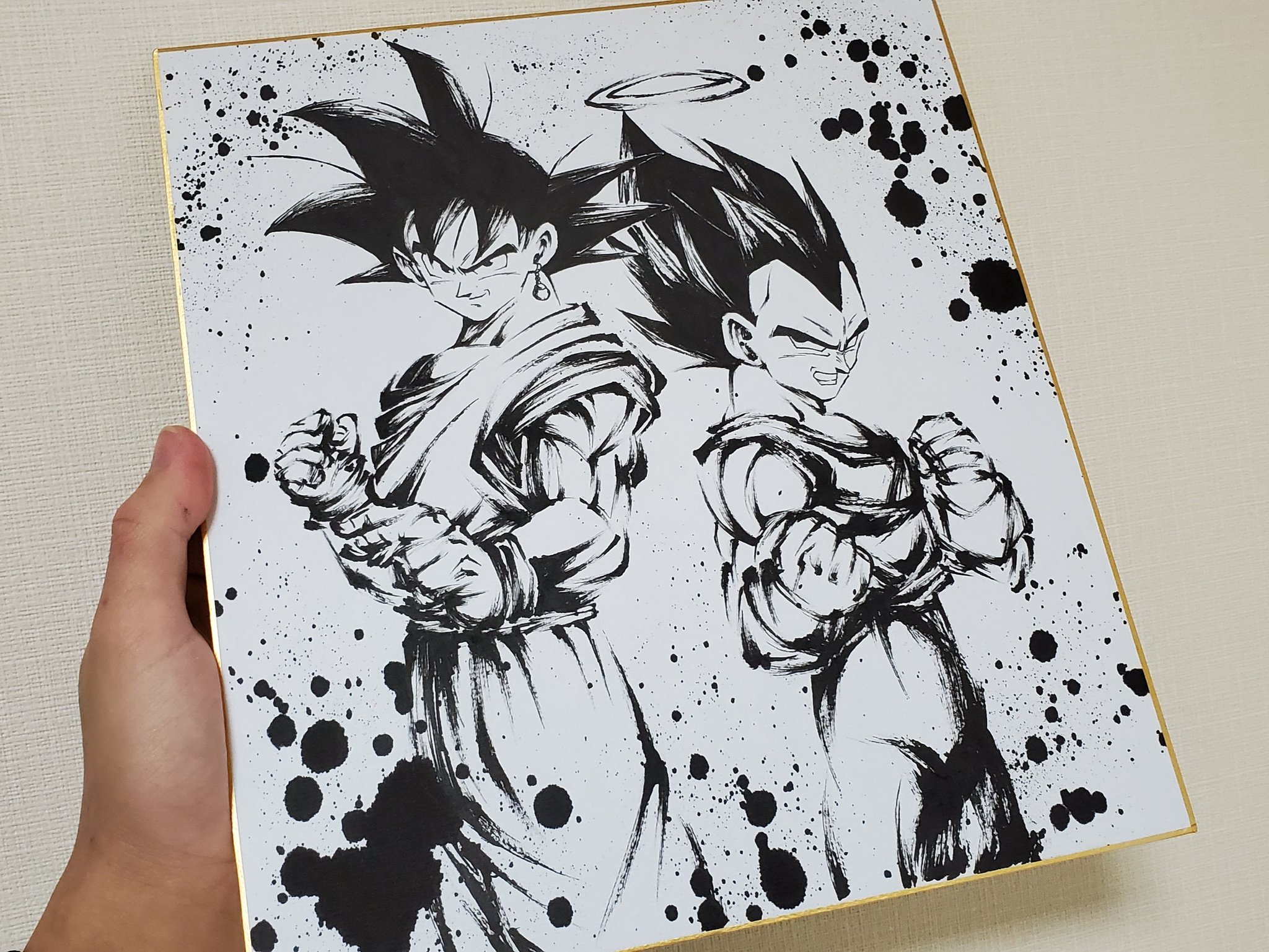 PSA10ドラゴンボール墨絵4枚連番 PSA10】 フュージョンワールド 烈火の闘気 墨絵 パラレル 4連番