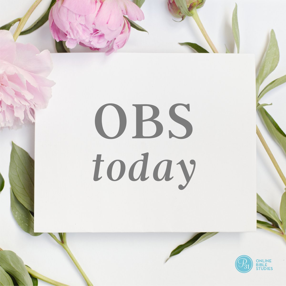 Hey, guess what today is?! That’s right ... it’s OBS Today at 9:00 a.m. ET!
 
Today is the first day of our new #P31OBS, “Cultivate Worship,” and author <a href="/laracasey/">Lara Casey Isaacson</a> is joining us this morning.
 
facebook.com/P31OBS
 
#WritetheWord #CultivatewithP31OBS