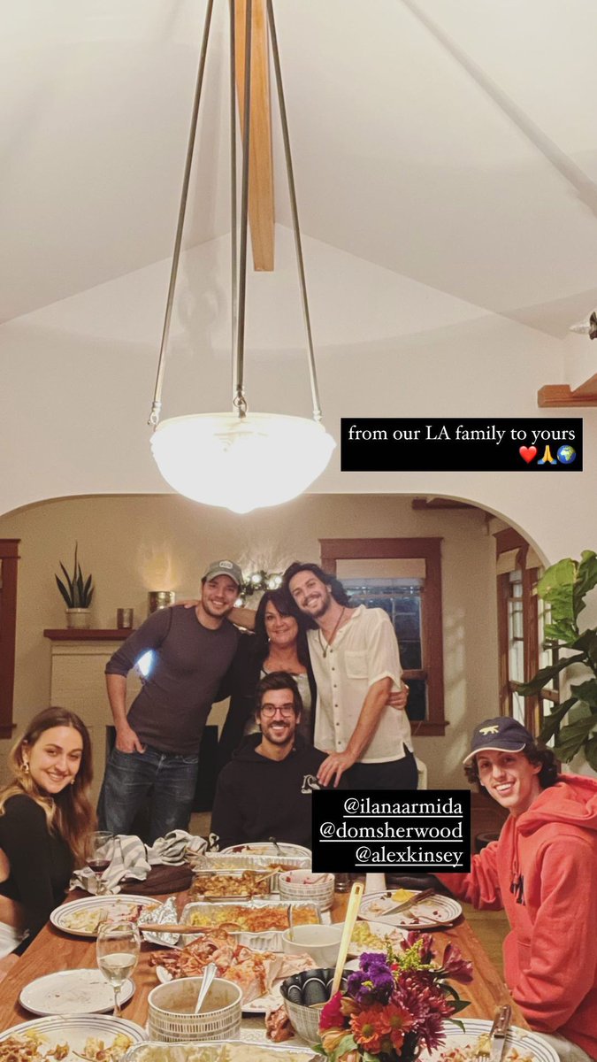 JalecSquad's tweet photo. #Domsherwood celebrated Thanksgiving with his LA family and friends.

📷 mattryanchase's IG story https://t.co/Pk7Wh6J9Sr