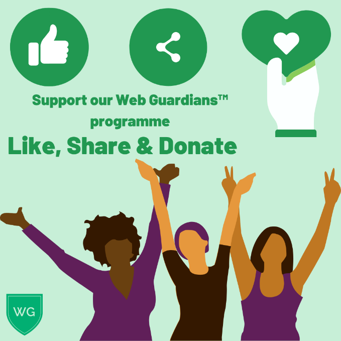 WebGuardians's tweet photo. Please support our Web Guardians™ programme! This will allow us to educate more women on how to keep them and their families safe.
#webguardians #saveourkids https://t.co/7Apm3Bg3FA