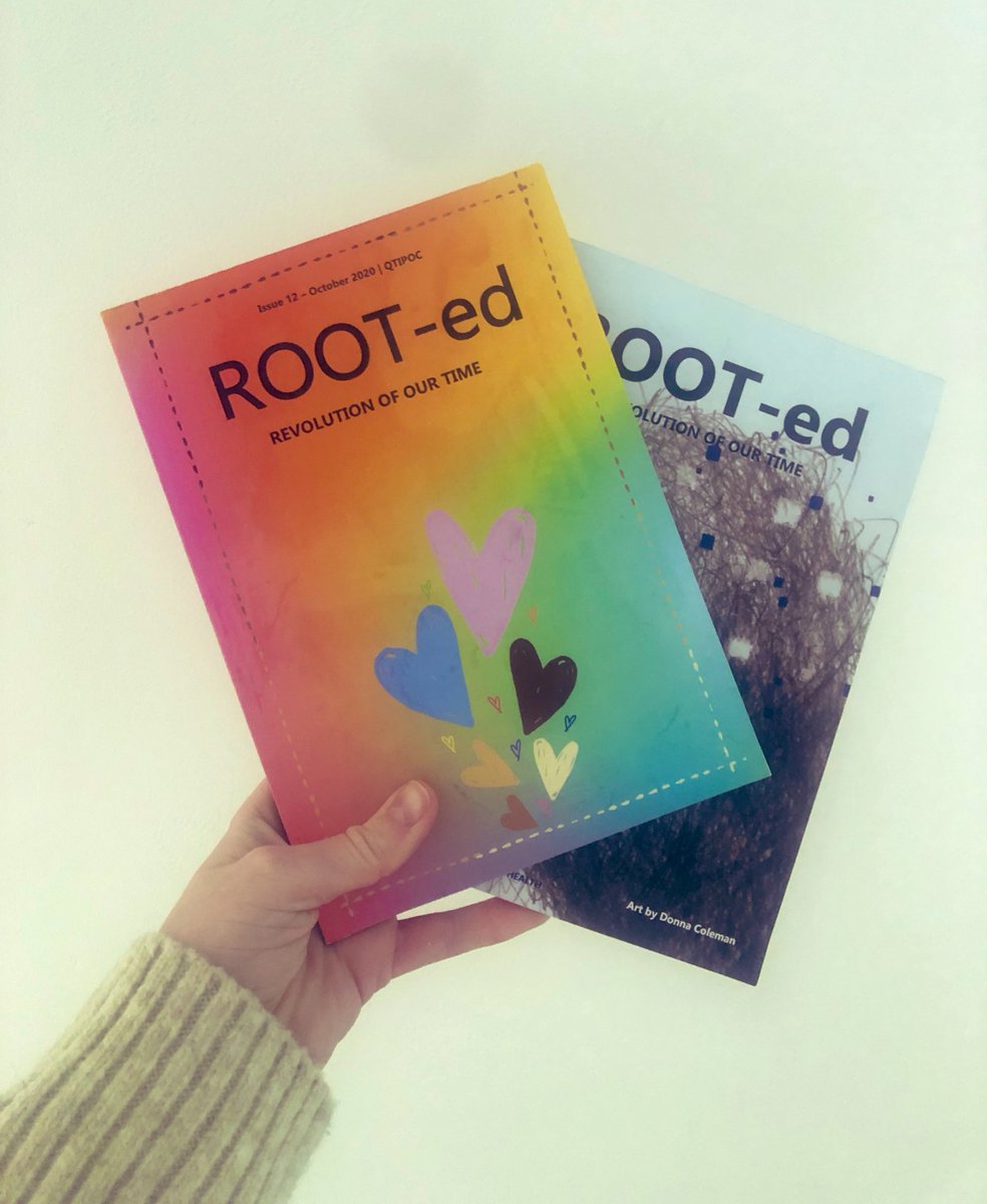 💕 in the 📬 thank you @ROOTedZine @fauziyajohnson @AmberAkaunu if you haven’t already got a copy of the latest edition in collaboration with @HomotopiaFest get yer good selves over to —> rootedzine.co.uk zines supporting artists make excellent xmas gifts 💝
