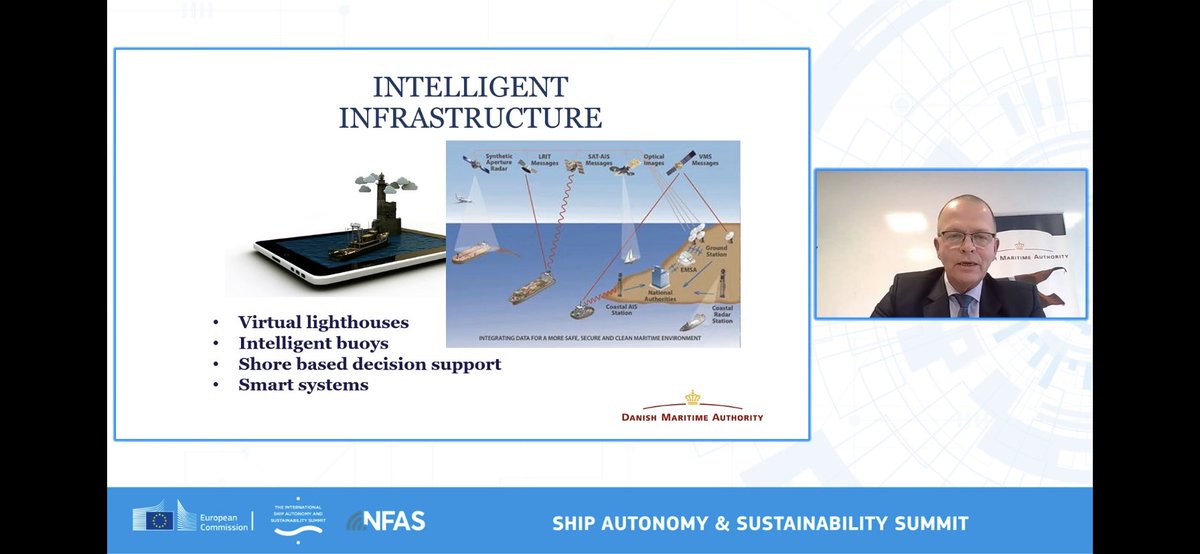 #AndreasNordseth presenting the @DanishMaritime #Authority particular view & understanding on #MASS #Autonomous #Shipping at #autonomysummit2 #MASS2020 @EU_Commission #NFAS @IMOHQ #AI #SmartPorts #DigitalOcean #Standardization #Marine #TestSite @plocan