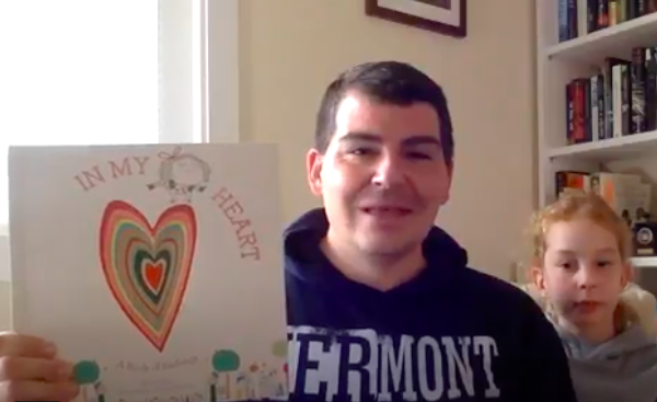 MrsGreenfccps's tweet photo. This week, Danny's Reading Room features @heymisterOC (& his daughter!), Elizabeth Creed (@MasonMustangs '23, MDES '12), @CounselorMcAdam, @TJESTech, & @mdhippos' own Ella Mindlin. Yup, reps from 3 @fccps schools + central office. (No pressure,
@mehms...)#bettertogether indeed! https://t.co/GMyH6kY0tC