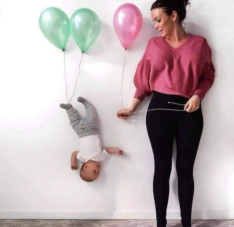 Astucesde's tweet image. Idées de séance photo pour bébés 😍😍