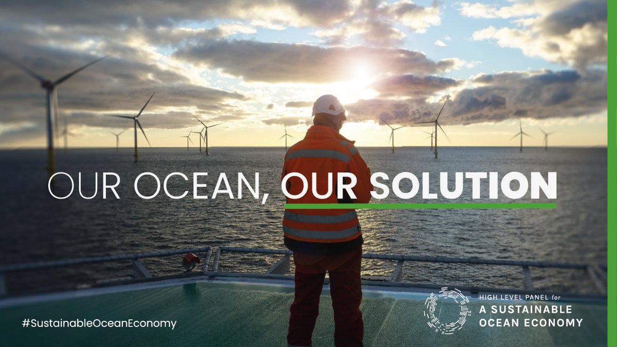 It’s time to shift from thinking of the ocean as a victim to seeing it as an essential part of solving global challenges. In a  #SustainableOceanEconomy we don't have to choose between ocean protection and production. We can have both. Here's how... 1/8