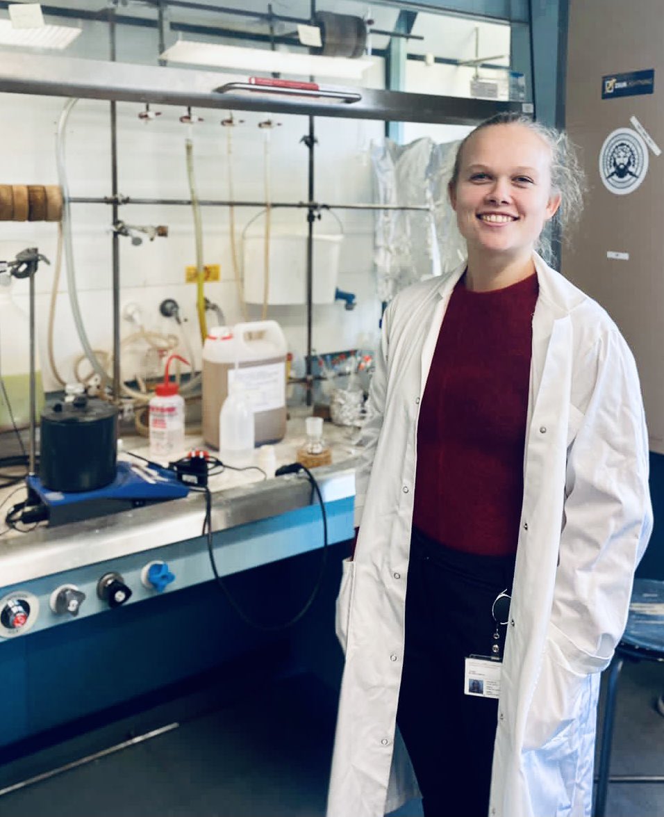 #Meet_The_Frølund_Lab

Ida Aaberg Lillethorup is our MSc and #Lundbeck_Foundation scholarship student, who has been in the lab since Nov 2019. She is working on very exciting photocaging approachs with multiple future applications for both the #GABA &amp; #GHB targets.