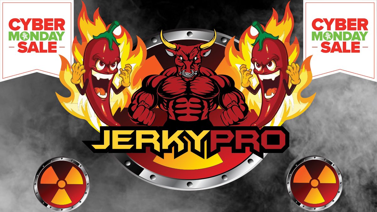 JerkyPro's tweet image. #CYBERMONDAY KICKS OFF NOW!

Buy 1 bag of #NuclearJerky ☢️ get another bag 100% FREE! 
This is a one day sale and will end at midnight!

Must be 18+ to buy. 🔞 

Our Nuclear jerky has the following peppers in it:
🌶 Carolina Reaper 🌶 

🌶 Ghost Pepper 🌶

🌶 Habanero Pepper🌶