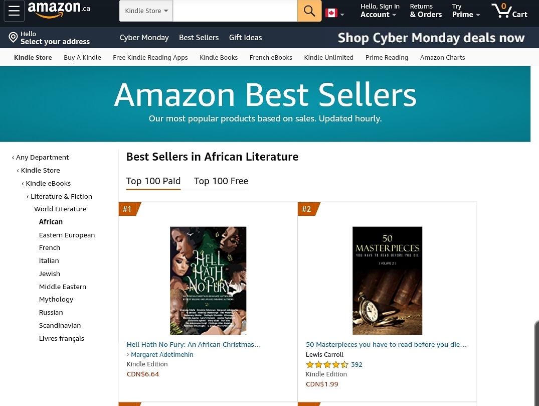 blackfemauthors's tweet photo. Thank you Canada!
Please tag someone who loves books in Canada.
There's a great read waiting for you.
#canada #amazoncanada #bestsellers #bestsellingbooks #amazonkindlecanada #supportblackwomen #supporrblackauthors #holidaybooks #HellHathNoFury #hhnf https://t.co/R31U0sQMNK