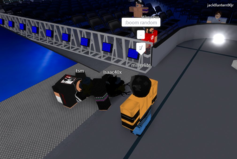 ROBLOXWWE_'s tweet photo. WWE Championship #3 Contendership

@33_dpv vs @SethAxton 

In an entertaining contest, #DPV is able to get past #SethAxton who is known to be a dangerous threat toward the other members in the WWE Locker Room.

But, his theme isn't playing... https://t.co/sgxwTIi3SI