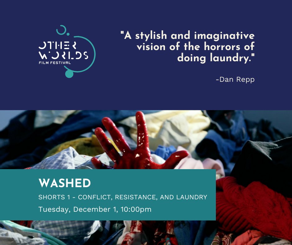 OtherWorldsATX's tweet image. Washed screens in Shorts 1 - "Conflict, Resistance, and Laundry."  Tuesday, Dec. 1st at 10pm.
🎥: @TriangleFilmsNY